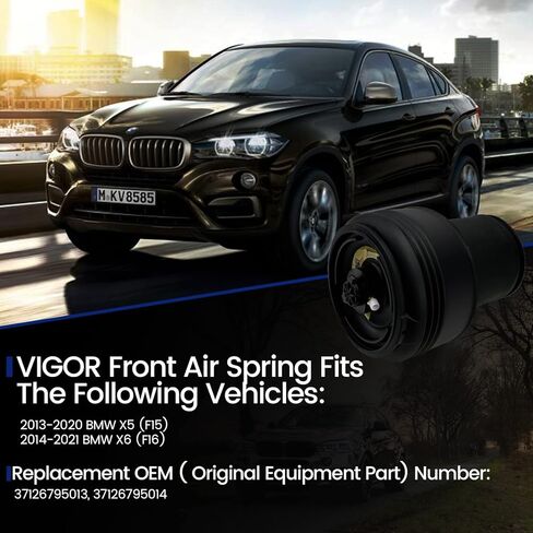 حقيبة زنبركية للتعليق الهوائي الخلفي من VIGOR متوافقة مع سيارة BMW X5 F15 وX6 F16 2013-2021، رقم OEM 37126795013، 37126795014 in Kuwait