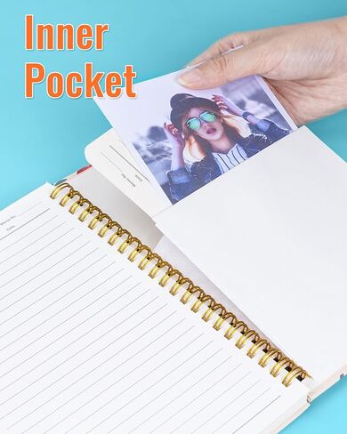 Spiral Notebooks 5 Subject 5-Pack College Ruled Hardcover with Removable Dividers 160 Pages/80 Sheets Each, A5(8.5 "x 5.7") Cute Blooming Floral, for Students Office Business Diary Book in Kuwait