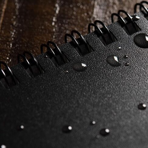 دفتر ملاحظات Rite in the Rain مقاوم لعوامل الطقس، مقاس 3 × 5 بوصة، غطاء أسود، نمط عالمي (رقم 735) in Saudi Arabia