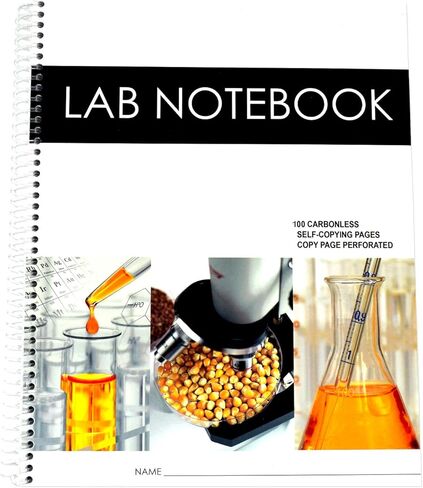BARBAKAM Lab Notebook 100 Carbonless Pages Spiral Bound (Copy Page Perforated) in Saudi Arabia