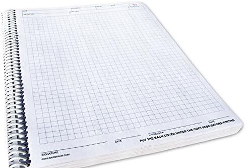 BARBAKAM Lab Notebook 100 Carbonless Pages Spiral Bound (Copy Page Perforated) in Saudi Arabia