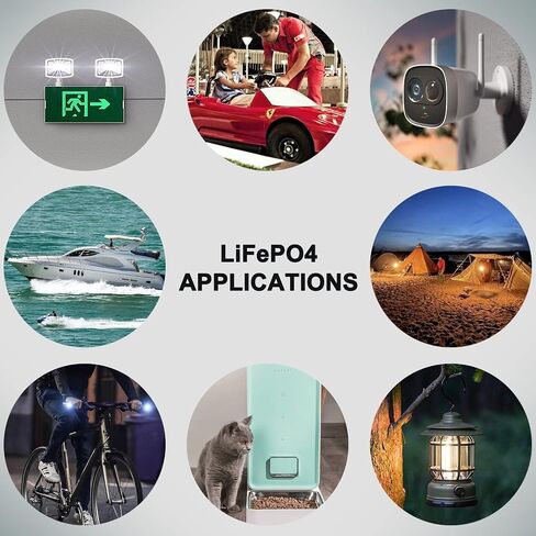 NASTIMA 6V 6Ah LiFePO4 Battery, 2000+ Cycles Rechargeable Lithium Iron Phosphate Battery Pack with BMS for Emergency Light, Lantern, Kids Ride On Car, Deer Game Feeder in Saudi Arabia