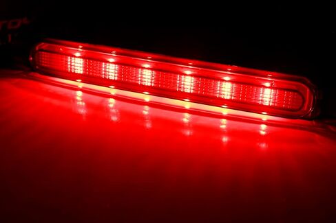 iJDMTOY OEM-Spec عدسة مدخنة داكنة، غطاء صندوق السيارة LED الكامل، مجموعة شريط ضوء الفرامل الثالث المتوافقة مع 2008-2016 Mitsubishi Lancer، Evolution X Sedan in Saudi Arabia