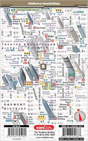 NYC Pop-Up Map by VanDam - Patented, laminated pocket city street map of Manhattan w/ all attractions, museums, sights, hotels, Broadway theaters & ... - 2024 Edition - Folded Map, January 10, 2024 in Saudi Arabia