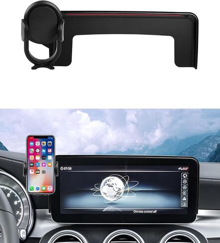Autorder مناسب تمامًا لحامل هاتف السيارة 2019-2022 Mercedes-Benz C-Class GLC/2021 2022 V-Class إكسسوارات حامل هاتف 10.25 بوصة شاشة هاتف خلوي حاملات سيارات بدون استخدام اليدين دوران 360 درجة in Saudi Arabia