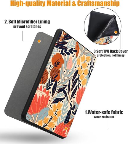 VORI Case for Kindle Paperwhite (11th Generation-2021) and Kindle Paperwhite Signature Edition, Soft TPU Lightweight Protective Smart Shell Cover with Auto Sleep/Wake, Dreamy Marble in Saudi Arabia