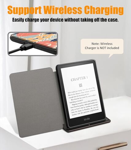 VORI Case for Kindle Paperwhite (11th Generation-2021) and Kindle Paperwhite Signature Edition, Soft TPU Lightweight Protective Smart Shell Cover with Auto Sleep/Wake, Dreamy Marble in Saudi Arabia