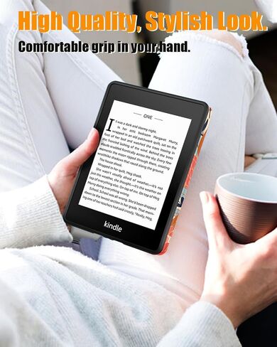VORI Case for Kindle Paperwhite (11th Generation-2021) and Kindle Paperwhite Signature Edition, Soft TPU Lightweight Protective Smart Shell Cover with Auto Sleep/Wake, Dreamy Marble in Saudi Arabia