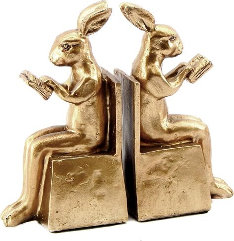 Bellaa 22883 Rabbit Bookends Studious Reading Bunny 7 Inch in Saudi Arabia