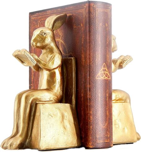 Bellaa 22883 Rabbit Bookends Studious Reading Bunny 7 Inch in Saudi Arabia