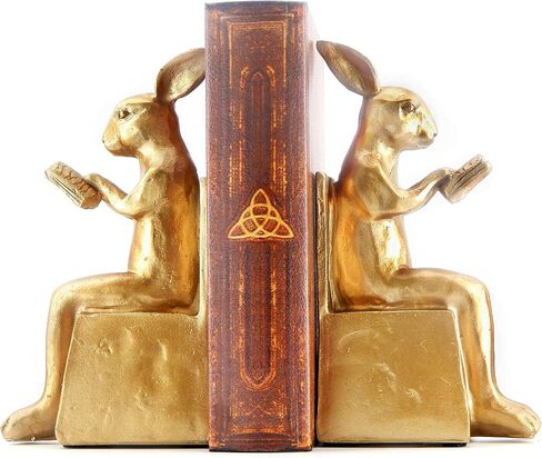 Bellaa 22883 Rabbit Bookends Studious Reading Bunny 7 Inch in Saudi Arabia