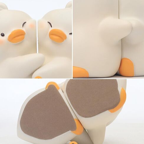 Cute Duck Bookends,Book Ends for Shelves,Resin Decorative Bookends,Creative Book Holders Stopper for Bookshelf Desk Home Office Decoration in Kuwait