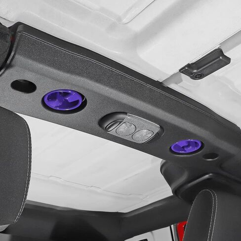 غطاء ديكور بمقبض برغي تثبيت على اللوحة الصلبة العلوية لـ 2007-2018 Jeep Wrangler JK JKU 2/4 ملحقات داخلية للباب (أرجواني) in Kuwait