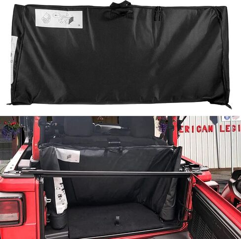 حقيبة تخزين نافذة علوية ناعمة من Sunluway مناسبة لـ 2018-2023 Jeep Wrangler JL JLU & Jeep Gladiator JT 2-Door & 4-Door Replace 68358392AC in Saudi Arabia