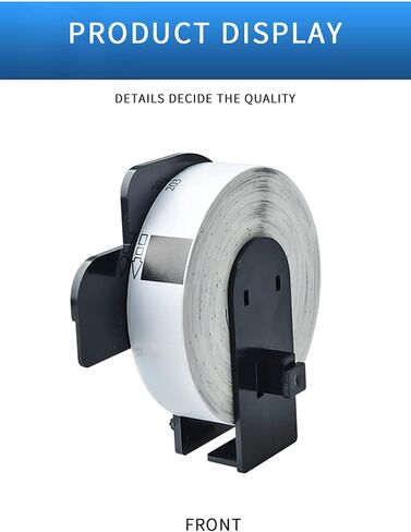 6 عبوات من ملصقات Aomya DK-1203 المتوافقة مع مجلدات الملفات المقطوعة بالقالب من BRO مقاس 2/3 بوصة × 3-7/16 بوصة (17 مم × 87 مم) ملصقات بيضاء مع 6 خراطيش قابلة لإعادة الاستخدام تستخدم لـ QL-700 QL570 QL710W QL800 QL810W QL1060N(6 ) in Kuwait