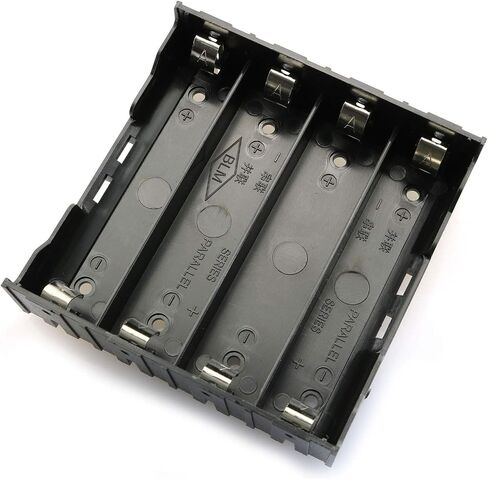 4-Pack 18650 Battery Holder 4 Slots x 3.7V Battery Storage Case DIY Batteries Clip Box with Pin in Kuwait