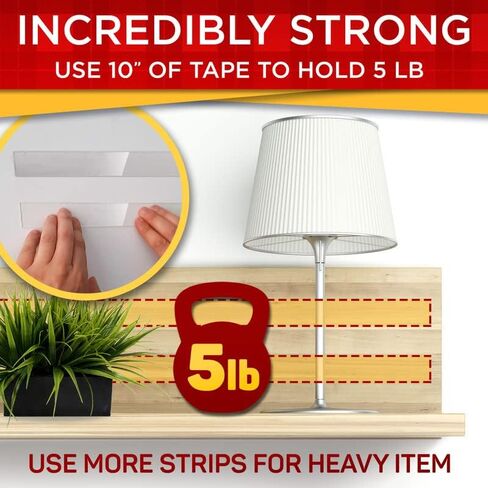 1 Pack - 17 Feet, Double Sided Rug Grippers Tape, Double Sided Mounting Carpet Tape for Hardwood Floor and Households Items, Strong Sticky Stickers, Hardwood Safe, Removable, Multipurpose in Saudi Arabia