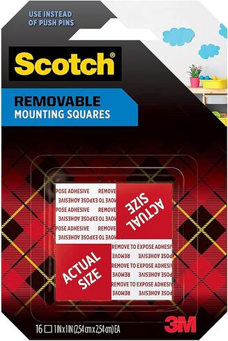 Scotch Mounting Squares GM58, 1/2-inch x 1/2-inch, Black, 64-Squares, 2-Pack in Saudi Arabia