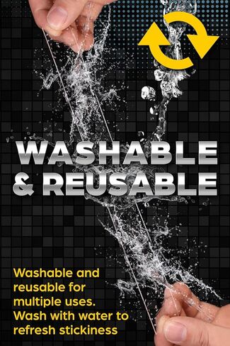 شريط مزدوج الجوانب عالي التحمل [1 × 10 قدم] شريط نانو شفاف للتركيب - شريط تثبيت على الوجهين قابل لإعادة الاستخدام - تحذير هذا الشريط قوي - ليس للجدران المطلية in Kuwait