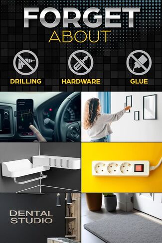 شريط مزدوج الجوانب عالي التحمل [1 × 10 قدم] شريط نانو شفاف للتركيب - شريط تثبيت على الوجهين قابل لإعادة الاستخدام - تحذير هذا الشريط قوي - ليس للجدران المطلية in Kuwait