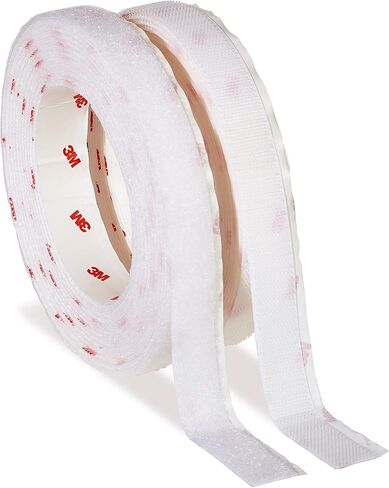 Scotch Multi-Purpose Hook and Loop Fasteners, 1 Roll, White, For Indoor Use, 3/4 in x 15 ft in Saudi Arabia