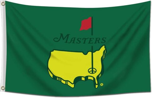 Furlista Masters Flag Golf Banner Garage Wall ديكور 3x5أقدام/90x150 سم/لون اهتزاز/طباعة عالية الدقة/ لافتة بوليستر 150D (أخضر) in Kuwait