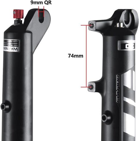 BOLANY Snow Beach Bike Suspension Fork 20 inch 4.0 Tire Fat Bicycle Air Front Fork Travel 135mm in Saudi Arabia