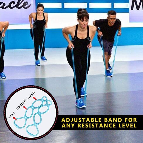 Walk at Home Resistance Bands 7 Ring Adjustable Resistance Bands for Working Out Home Workout Walking Exercise Workout Bands Fitness Program Exercise Bands Stretch Bands for Recovery in Kuwait