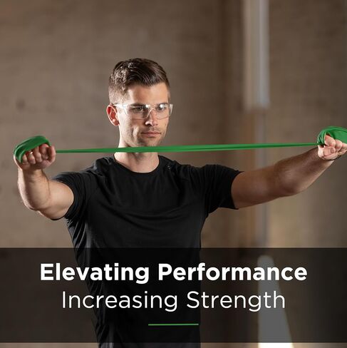 THERABAND Professional Latex Resistance Bands For Rehabilitation, Portable Fitness and Workout, Home Exercise, 5 Foot, Green, Heavy, Intermediate Level 1, Individual Package in Saudi Arabia