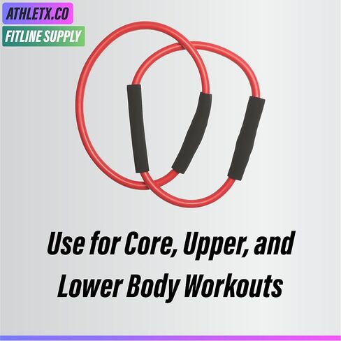 أنبوب باري مزدوج - شريط مقاومة أحمر - ATHLETX.CO in Kuwait