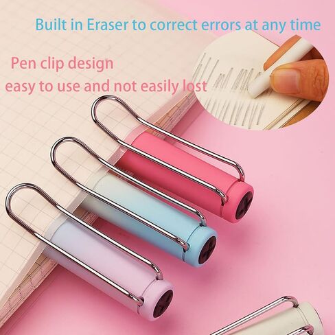 6 Pcs Inkless Eternal Pencils, Everlasting Infinity Magic Pencil with Eraser, Eternal Pencil For School Office for Writing, Sketch, Drawing(Built-in 6 Erasers + 6 Replacement Pen Tips) in Saudi Arabia