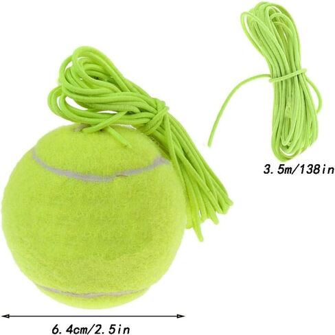 3 Pcs Tennis Training Ball with String, Tennis Trainer Balls Self Practice and Tennis Trainer Replacement Tool, Ideal for Indoor and Outdoor Tennis Practice in Kuwait