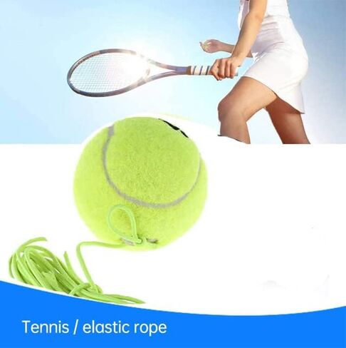 3 Pcs Tennis Training Ball with String, Tennis Trainer Balls Self Practice and Tennis Trainer Replacement Tool, Ideal for Indoor and Outdoor Tennis Practice in Kuwait