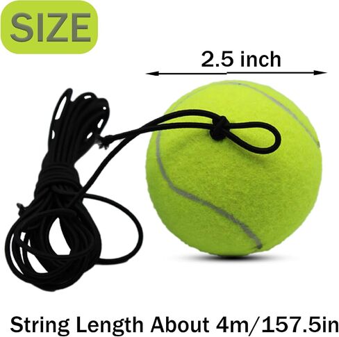 Magicorange 6 Pack Tennis Balls with String, Tennis Trainer Balls Self Practice Training Sport Tennis Trainer Replacement Tool for Indoor and Outdoor in Saudi Arabia
