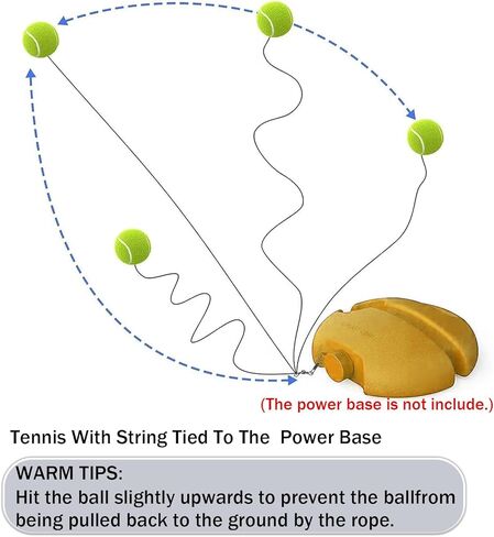 Magicorange 6 Pack Tennis Balls with String, Tennis Trainer Balls Self Practice Training Sport Tennis Trainer Replacement Tool for Indoor and Outdoor in Saudi Arabia