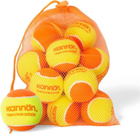 Orange Beach Tennis Balls - 50% Low Compression Stage Tennis Ball for Beginners Kids Training Practicing Playing Beach Tennis Balls 12-Pack with Carry Bag in Saudi Arabia