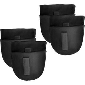 WLLHYF 2 Pairs Set-in Shoulder Pads Thickness 1.5cm Breathable Sponge Pads Shoulder Enhancer Sewing Supplies for Women Men Sloping High Low Shoulders Blazer Suit T-Shirt (Black+White)
