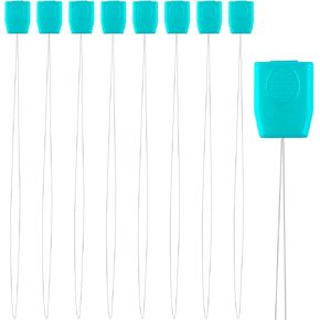 Pndeyo 8pcs 7.87" Long Punch Needle Threaders, Punch Needle Threading Tool, Stitching Needle Threader Sewing Accessories for Embroidery Cross Stitch DIY Crafts