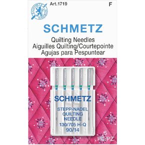 SCHMETZ Quilting Needles - Size 90/14, 5-Needle Cards, Pack of 5