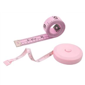2PCS Measuring Tape for Body,Soft Tape Measure for Body Sewing Fabric Tailor Cloth Craft Measurement Tape，60 Inch/1.5M Pink Retractable Dual Sided Measure Tape Set