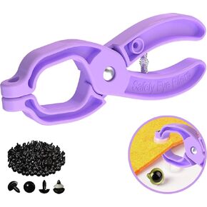 GEOCCI Safety Eye Tool Auxiliary Tool for Attaching Safety Eyes for Crocheting Safety Eyes Crochet Tools for Amigurumi Crochet & Stuffed 5-30mm Animal Eyes Making Supplies Tool（Blue 1pcs）