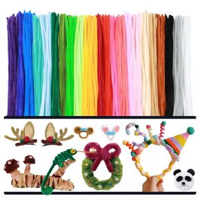 230pcs ترقية 20 ألوان منظفات الأنابيب الحرفية تشنيل سيقان ديي فنية لوازم ملونة سميكة سميكة عصي الأسلاك الغامضة بشكل كبير للأطفال والبالغين (20 كولومال)