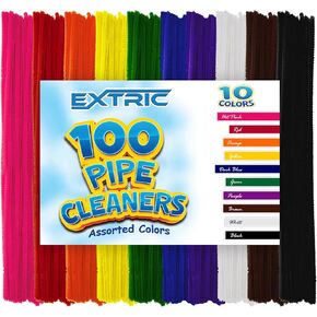 Pipe Cleaners Craft - 1000 Pcs Multi-Colored Chenille Stems, 6mm x 12 Inch Fuzzy Sticks, 10 Assorted Colors for DIY Arts and Craft Projects and Decorations