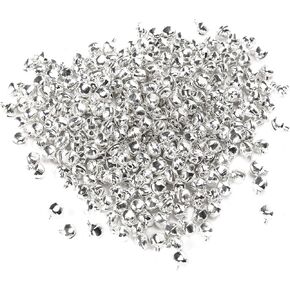 200pcs أجراس Jingle 1/2 بوصة أجراس الحرف الكثافة DIY لعيد الميلاد المنزل والحيوانات الأليفة (6 لون عشوائي اللون)