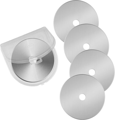 60mm Rotary Cutter Blades 5-Pack Replacement Blades Fits Fiskars, OLFA,Martelli,Dremel,Truecut,DAFA for Quilting Scrapbooking Sewing Arts & Crafts Sharp and Durable Cutter Blade (silver) in Saudi Arabia