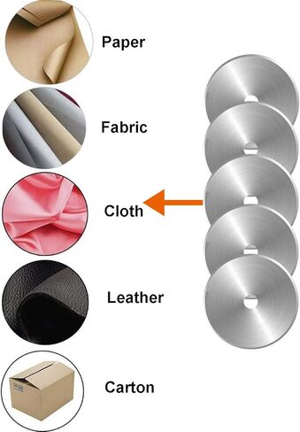 60mm Rotary Cutter Blades 5-Pack Replacement Blades Fits Fiskars, OLFA,Martelli,Dremel,Truecut,DAFA for Quilting Scrapbooking Sewing Arts & Crafts Sharp and Durable Cutter Blade (silver) in Saudi Arabia