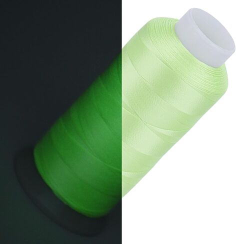 Simthread White Glow in Dark Thread for Embroidery and Sewing 2500 Yards in Kuwait