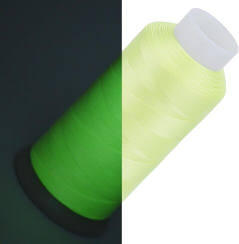 Simthread White Glow in Dark Thread for Embroidery and Sewing 2500 Yards in Kuwait