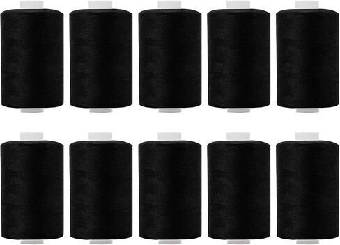 10 Spools All Purpose Sewing Thread 1000 Yards, Bobbin Polyester Thread for Sewing,Threads for Sewing Machine, Sewing Machine Supplies for Beginners, Hand Stitching, Quilting in Saudi Arabia