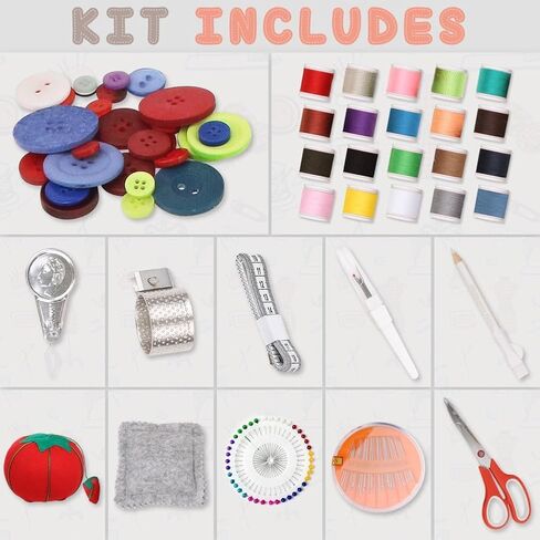 Sewing Basket Large with Accessories Sewing Kit Storage Organizer with Tools, Wooden Sewing Box with Removable Tray Tomato Pincushion for Mending, Purple Polka Dots in Kuwait